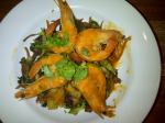Supper: Garlic ginger prawns with stir fry veggies